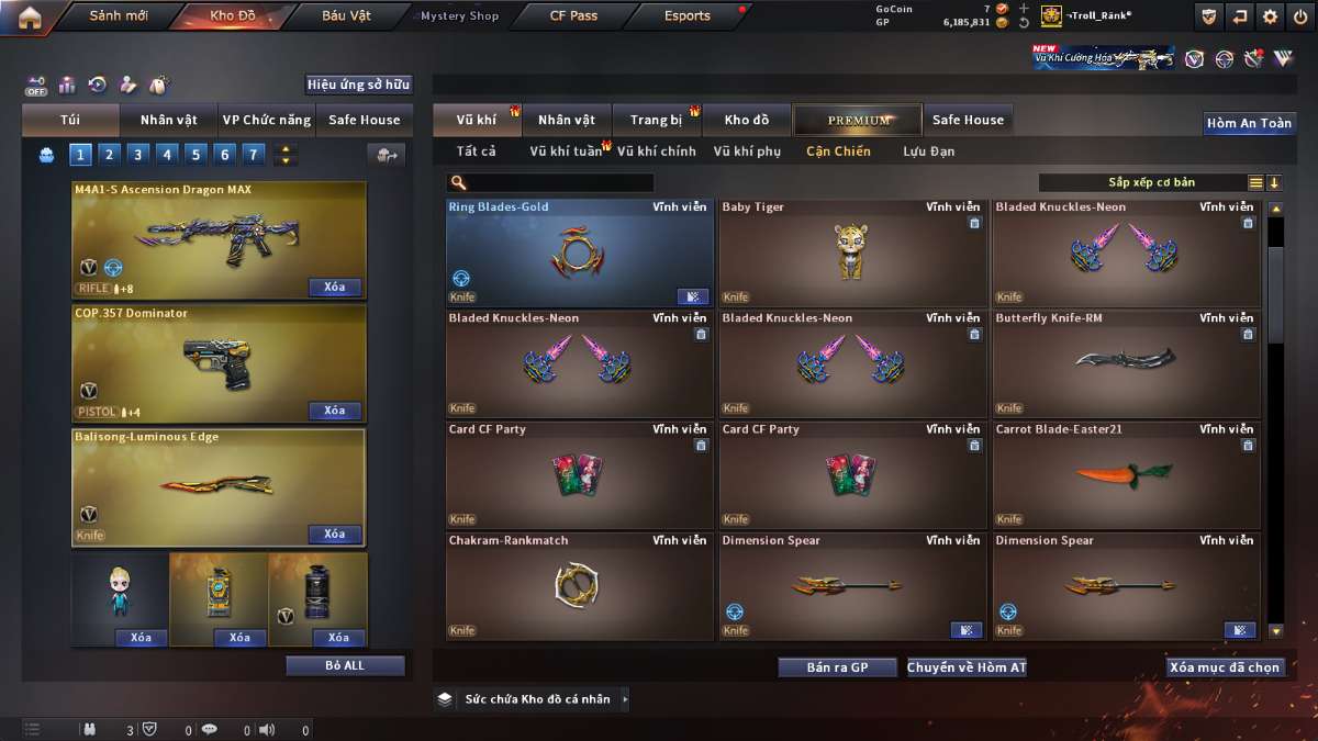 shop acc cf uy tin gia re